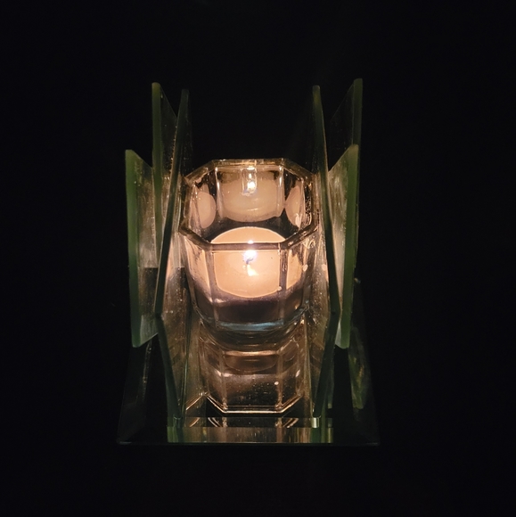 Kohl's Accents Vtg Kohls Images Mirrored Votive Candle Holder Wcandle Poshmark